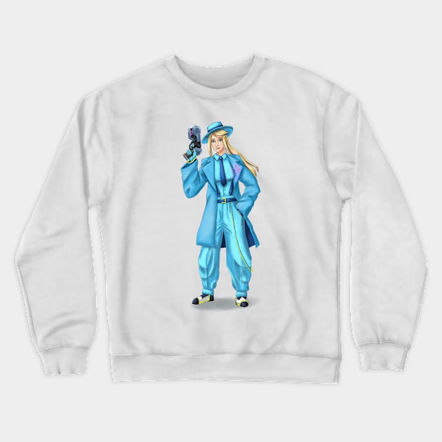 Zoot Suit Samus Crewneck Sweatshirt by StormCrow42